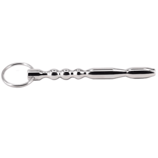 What you see is an image of Hollow Urethral Dilator Stainless Steel Sound Male Sex Toy for intimate pleasure, designed for comfort with a tapered body and pointed tip for intense pleasure.