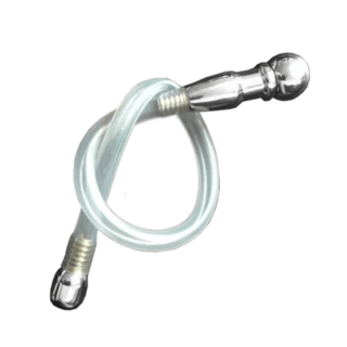 Non-Vibrating Steel Tipped Flexible Sound in silver and transparent colors, ideal for urethral play.