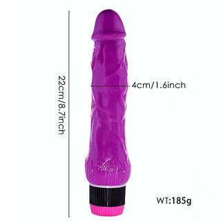 Experience immediate pleasure with Luxurious Textured Purple Vibrator powered by two AA batteries and boasting multiple throbbing sensations.