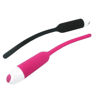 What you see is an image of Comfy Silicone Urethral Vibrator showcasing its sleek design and seven vibration speeds.