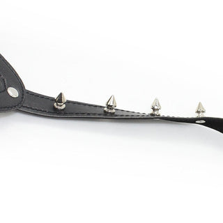Image of the Studded Gothic Face Muzzle with stainless steel studs and spikes for a captivating visual.