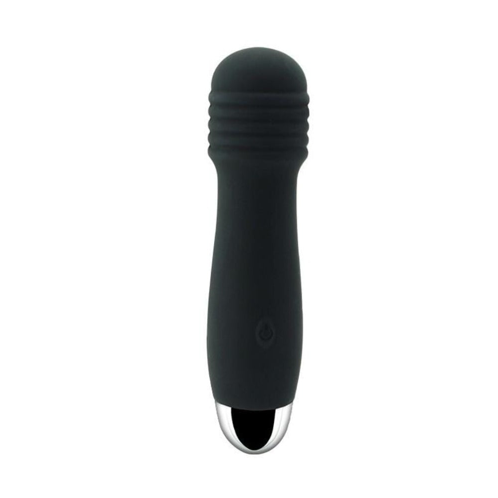 What you see is an image of Pocket Wand Mic Mini Wand Massager made of silicone and ABS materials.