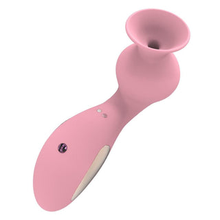 Check out an image of Ergonomic Tongue Orgasm Clit Sucker Vibrator Nipple Stimulator designed for all forms of desire, with a length of 5.35 inches and varying diameter.