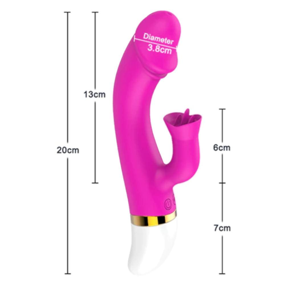 Featuring an image of Pulsating Tongue Stimulator Clit Vibe G-Spot Suction, a rabbit vibrator for pleasure