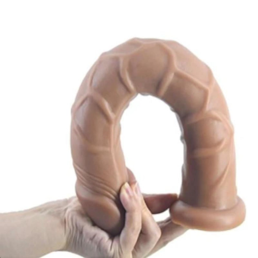 This is an image of Ultimate Erotic Masturbator 13 Inch Dildo Long designed for comfortable and pleasurable entry.