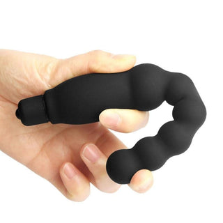Buzzing Anal Wand made of silicone and ABS materials for maximum comfort and skin-friendly use.