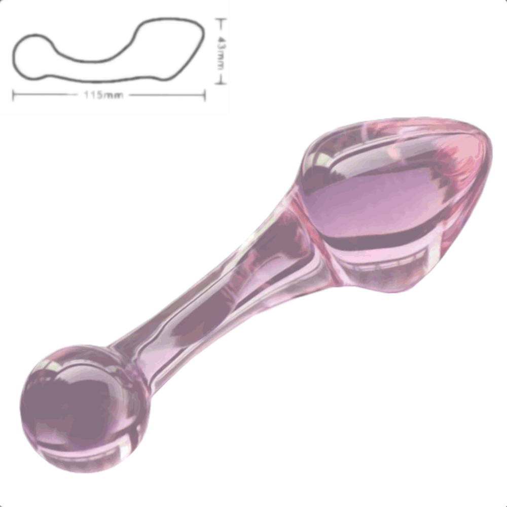 Observe an image of Pink Crystal Glass Plug 3 Piece Anal Training Set designed for exploration and indulgence in new levels of pleasure.