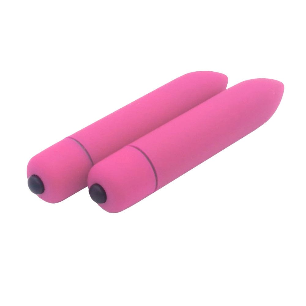 Displaying an image of Waterproof Discreet Oral Quiet 10-Speed Clit Bullet Vibrator Mini in pink color