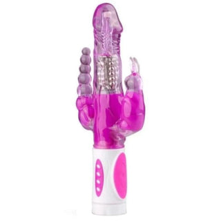 Take a look at an image of Extreme Large Vibe Sensations Triple in purple color with dual stimulation design.