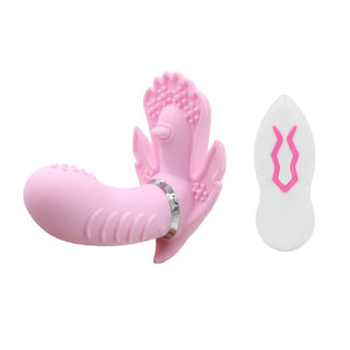 Pictured here is an image of Remote Control Wearable Underwear G Spot Butterfly Vibrator in pink color