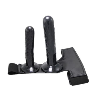 Double-ended 5-inch & 6-inch strap-on for dual pleasure