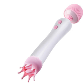 A picture of Sensual Wand Clit Overload Rechargeable Massager made from high-quality ABS and silicone for comfort and safety.