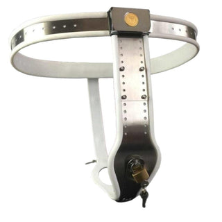 Check out an image of Locked and Loaded Belt designed for comfort and style in female chastity play.