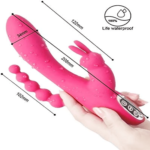 Presenting an image of Luxurious Nipple Play Vibrator Clit offering simultaneous stimulation for G-spot, A-spot, and clit.