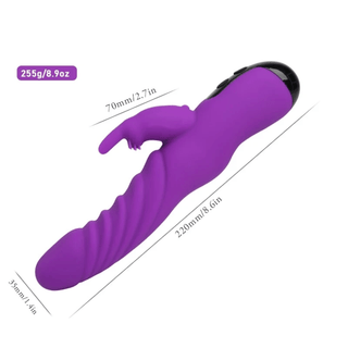 Pictured here is an image of Wavy Ridges Dildo Powerful Rabbit G-Spot Vibrator Large Massager for an amazing sexual experience