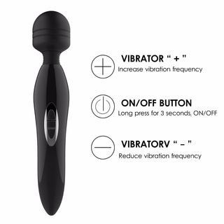 You are looking at an image of a versatile massager with multiple vibration modes and speed levels.