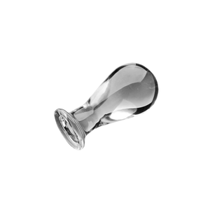 Observe an image of Bulb-Shaped Glass Anal Plug with a width of 1.57 inches for a delicious stretch.