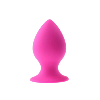 Silicone plug with smooth texture and rounded shape for comfortable and safe play - for men.