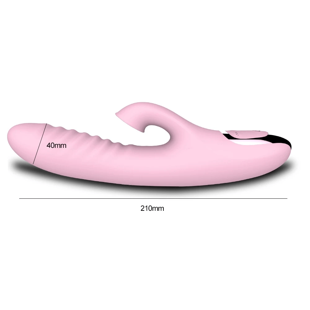 Indulge in the sleek handle for effortless control and embrace the comfort and safety of this premium silicone and ABS vibrator.