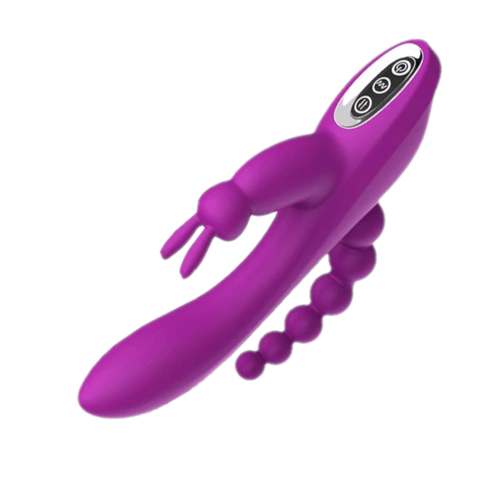 Here is an image of Luxurious Nipple Play Vibrator Clit in rose color with beads for added stimulation.