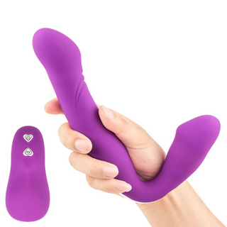 What you see is an image of a versatile intimate toy with ten oscillation patterns controlled by a handy remote.