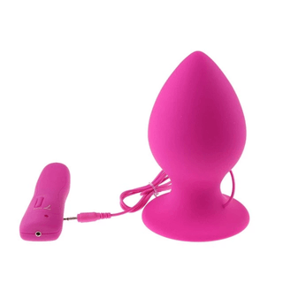 Super Big Vibrating Butt Plug Men Silicone 3.74 to 5.31 Inches Long