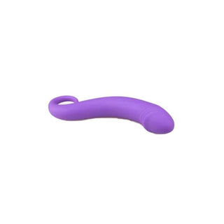 Feast your eyes on an image of Cute Dickhead 5 Inch Purple Dildo made from medical-grade silicone with a round bulbous glans for realistic stimulation.