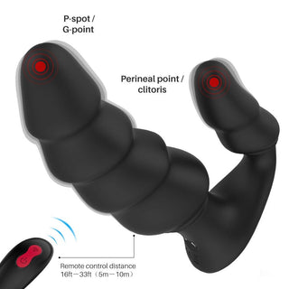 Check out an image of Long Prostate Massager with enticing beads for thrilling vibrations
