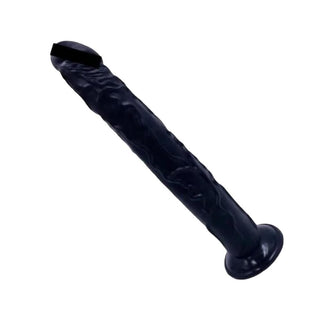 Here is an image of a 13-inch Flexible Suction Cup Torpedo Large Anal Plug in black color