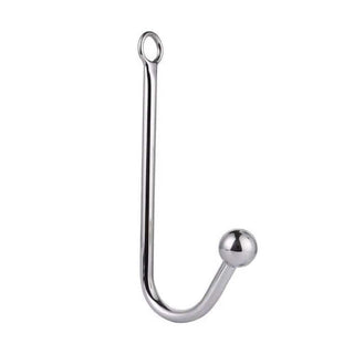 Image of Beaded Stainless Steel Fetish Anal Hook handle width 0.47 inch for 2 Balls type.