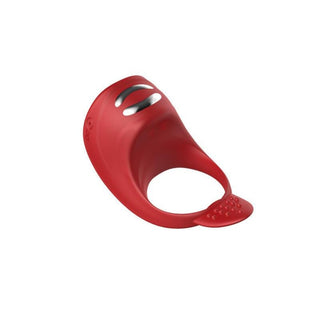 Check out an image of Electro Stimulating Red Ring, a red silicone intimate toy designed for electrifying pleasure.