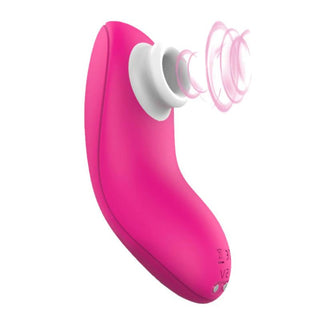 Featuring an image of Portable 10-Speed Toy Nipple Suction Vibrator in Purple color