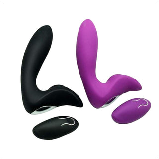 This is an image of Blissful Anal Vibrator Prostate Massager Toy Men in black and purple colors.