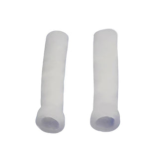 What you see is an image of Stretchy Tube Silicone Cock Sleeve Extender in blue color, made of silicone material.