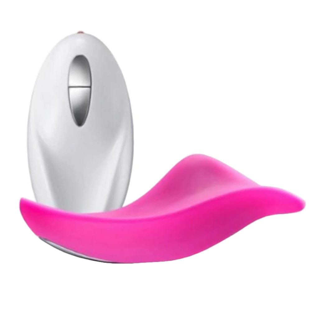 Presenting an image of Wireless 10-Speed Remote Vibrating Panties in pink color made of silicone material