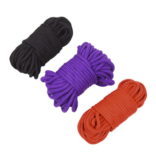 In the photograph, you can see an image of Dark Desire Soft Rope Toy for Cotton Nylon Bondage in pink color