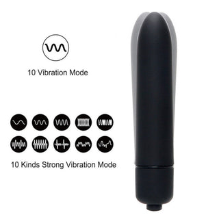 Observe an image of Waterproof Discreet Oral Quiet 10-Speed Clit Bullet Vibrator Mini crafted from high-quality ABS material
