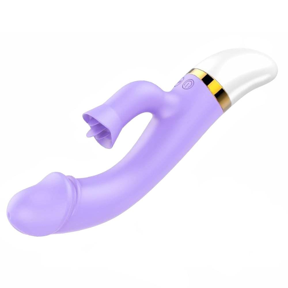 Take a look at an image of Pulsating Tongue Stimulator Clit Vibe G-Spot Suction in rose red color