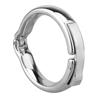 Sleek Stainless Steel Magnetic Adjustable Glans Ring with embedded magnets for enhanced blood flow and arousal.