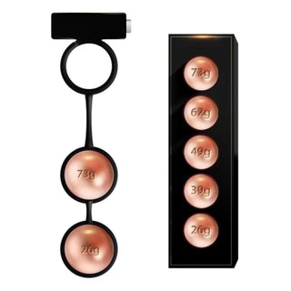 Vibrating Ball Stretcher Weights for sensual power play and control, with weight balls and vibrator for enhanced pleasure.