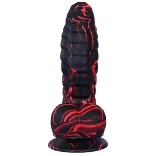 Scaly Suction Cup Dildo 7" Silicone Dildo Male With Balls