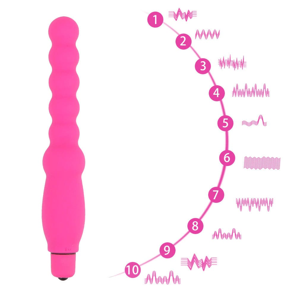 Take a look at an image of Buzzing Anal Wand offering low decibel frequency for discreet pleasure.