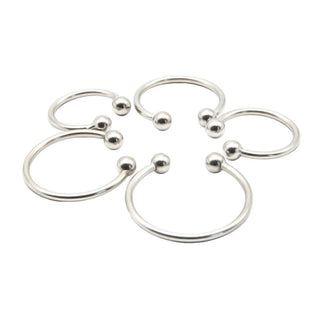 Check out an image of Beginner-Friendly Stainless Glans Ring with beads for enhanced pleasure.