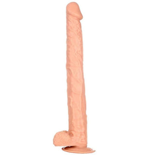 Lanky 15 Inch Long Silicone Suction Cup Dildo