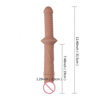 Observe an image of Blunt Masturbator Sword with a handle for firm gripping.