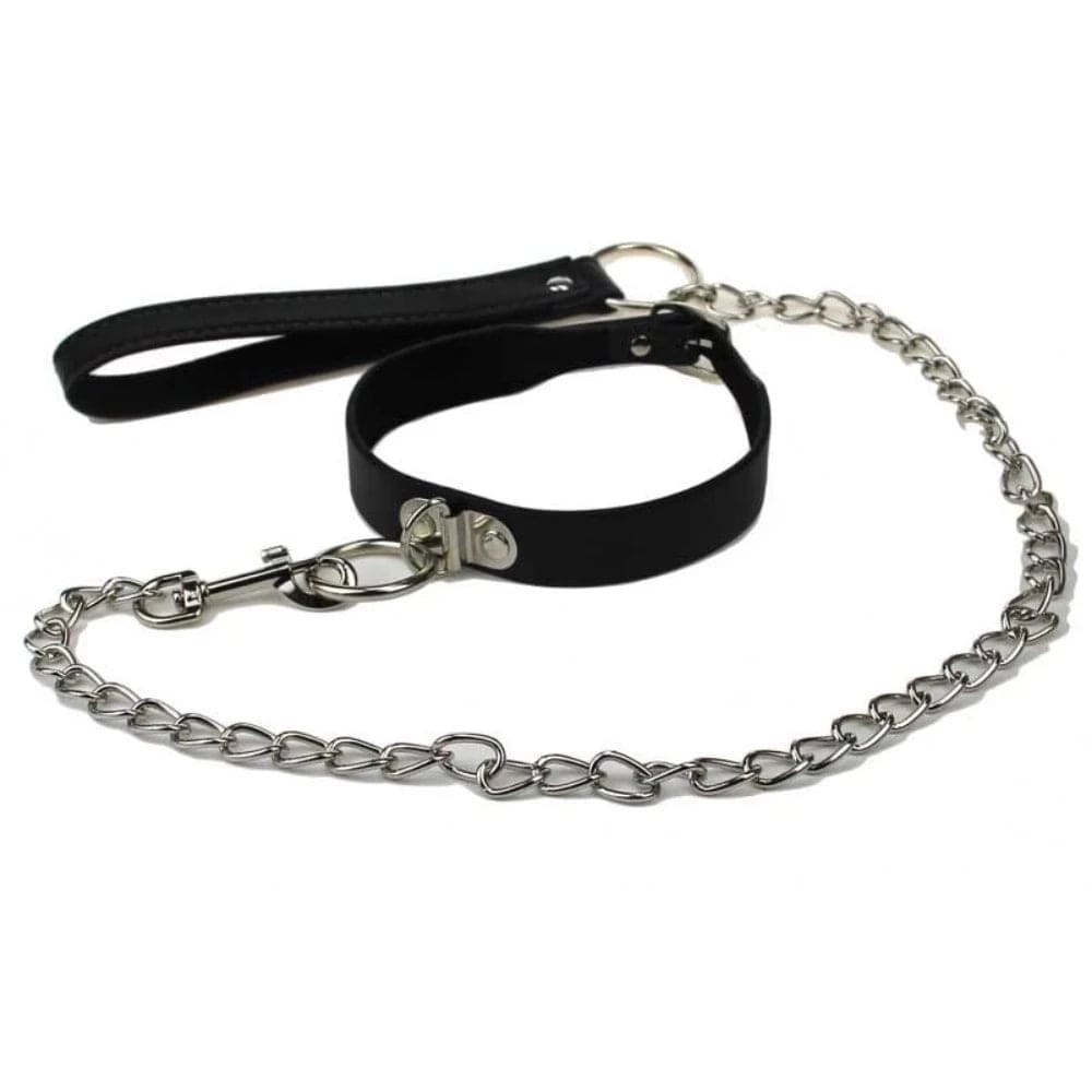 Submissive Slave for Life Male Choker For Petplay BDSM Collar Leather Jewelry