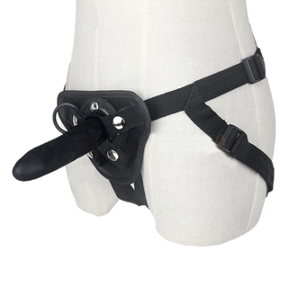 Black 5" Dildo and Strap On Harness Kit