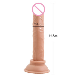Beginners 5 Inch Long Thin Dildo With Suction Cup