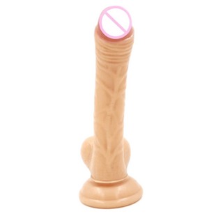 Provocative 7 Inch Long Thin Uncut Dildo With Suction Cup