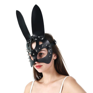 A visual of the provocative Sexy Badass Bunny Mask, crafted from high-quality materials for safe and exciting intimate moments.